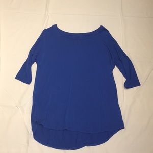 American Eagle High Low Electric Blue Shirt